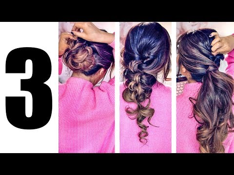 3 Lazy Elegant Hairstyles Transformation 2018 Easy