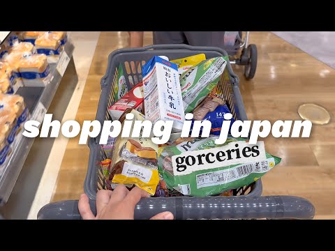 shopping in japan vlog 🇯🇵 supermarket food haul with prices 🍱 bento & cute snacks unboxing 