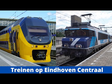 Treinen op een ontregeld station Eindhoven Centraal - 2 juli 2022
