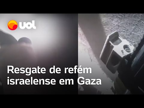 Vídeo mostra resgate de refém israelense após 245 dias em Gaza