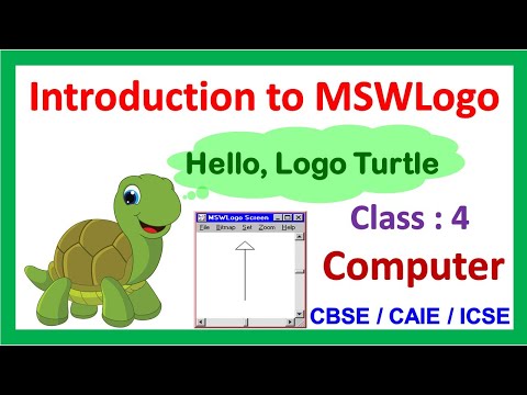 Introduction to  MSWLogo | Class : 4 | Computer | CAIE / CBSE |  Basic MSWLogo commands