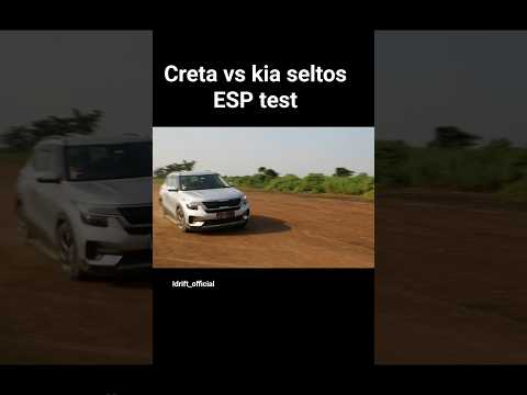 Kia seltos vs Hyundai creta electronic stability control test #kia #seltos #creta