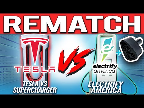 Tesla V3 Supercharger vs Electrify America Rematch