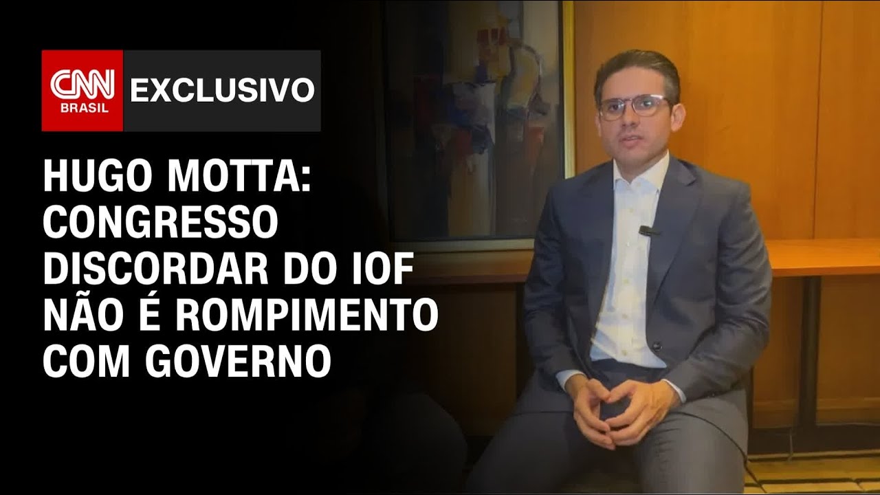 Hugo Motta à CNN Congresso discordar do IOF não é rompimento com governo | CNN 360º