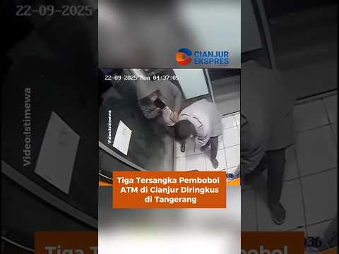 Tiga Tersangka Pembobol ATM di Cianjur Diringkus di Tangerang