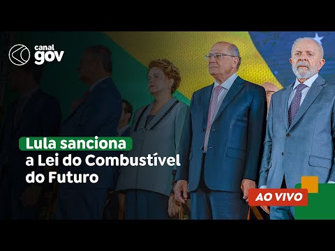 🔴 Lula sanciona a Lei do Combustível do Futuro