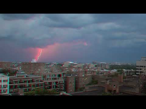 Lightning Moment 7/4/2026 3D Anaglyph - Red and Cyan Glasses