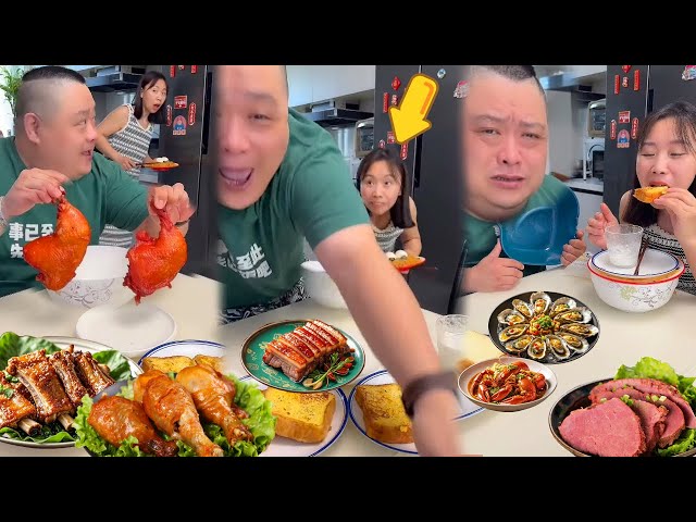 小氣老公想獨吞大雞腿，我把肉全部吃光，讓他只能啃骨頭【胖嫂美食】