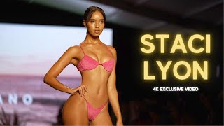 Check Out Latest Video: Staci Lyon in Slow Motion in Miami Swim Week | Model Video