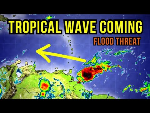 Strong Tropical Waves enters the Caribbean…