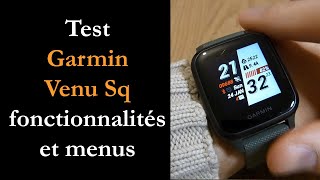Vido-Test : Test Garmin Venu Sq : petite montre connecte avec capteurs de sport