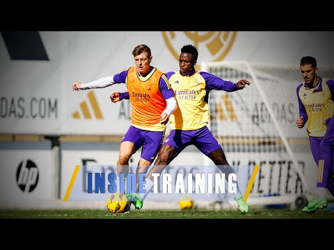 Intensity and skill practice ahead of Rayo | Real Madrid City