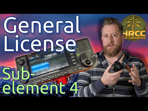 Ham Radio General License Prep Sub-Element 4 (Valid until June 30, 2027)