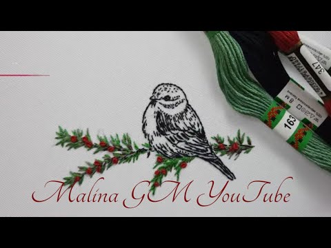 How to embroider a little sparrow Hand Embroidery Art Free stitch
