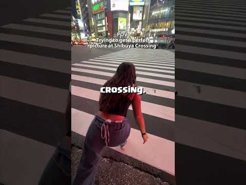 How Hard Is It To Get A Photo At Japan’s Shibuya Crossing (@ourlensonlife_)