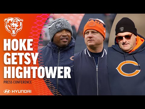 Getsy, Hoke, and Hightower preview Cardinals | Chicago Bears video clip 