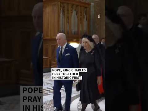 Pope, King Charles pray together in historic first