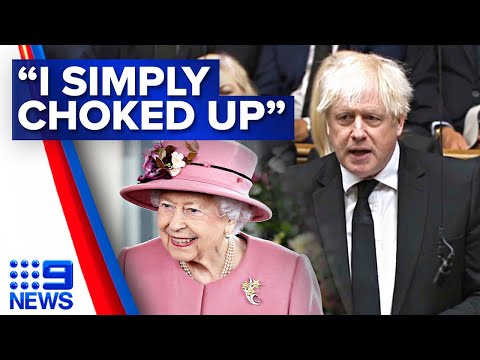 Boris Johnson’s emotional speech commemorating Queen Elizabeth II | 9 News Australia