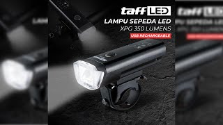 Pratinjau video produk TaffLED Lampu Depan Sepeda Bike Light USB Recharge LED XPG 350 Lumens - HJ-047