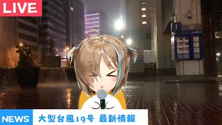 【台風19号】飛ばされないように気をつけてください