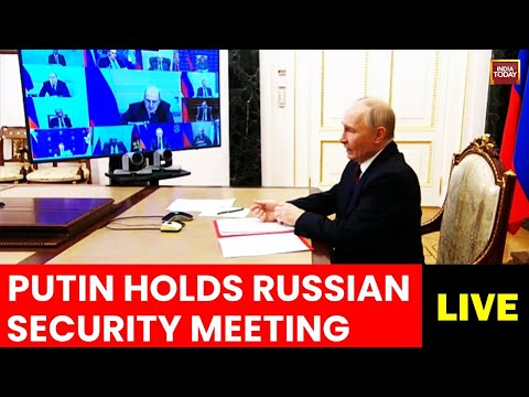 Russian President Vladimir Putin Holds Security Council Meeting LIVE | Putin LIVE | Russia News LIVE