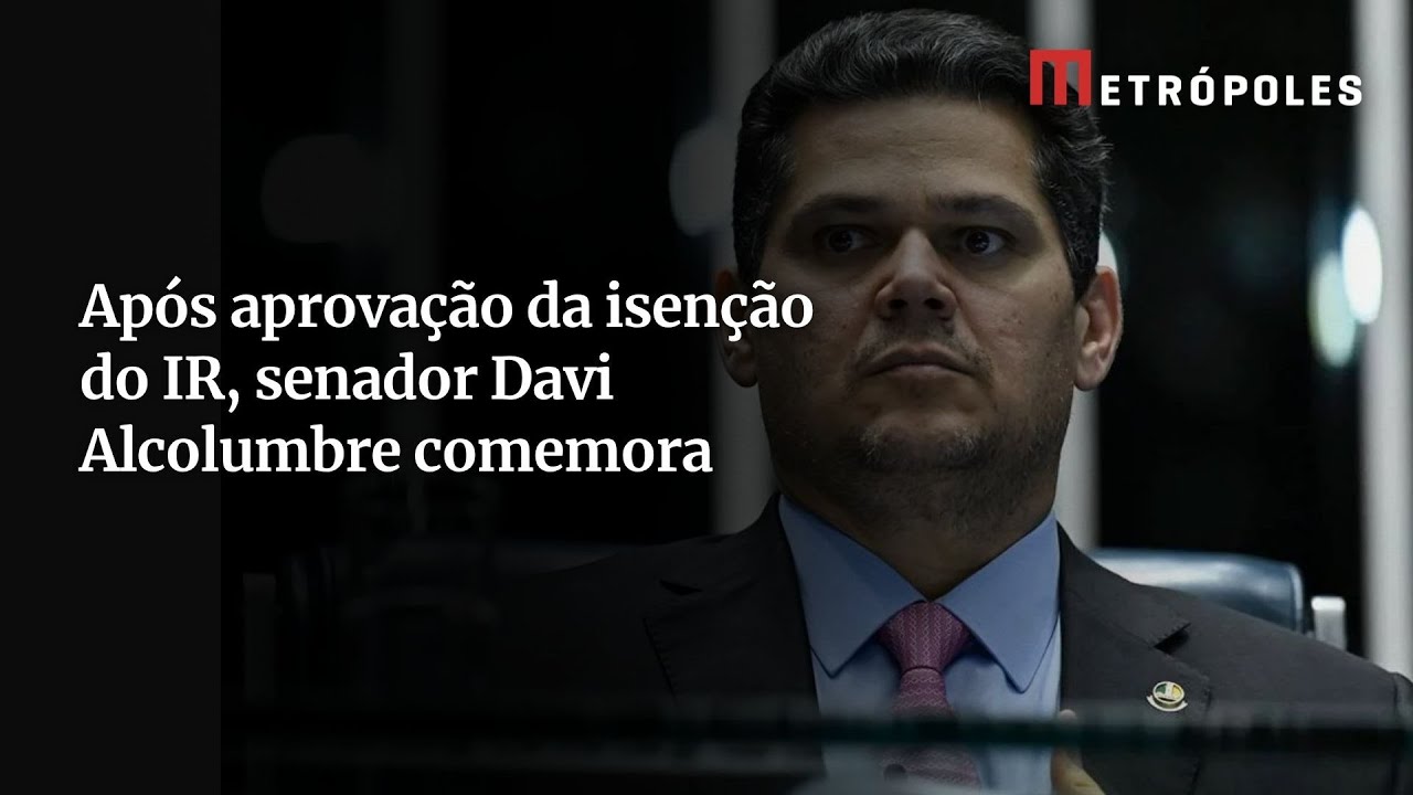 Senado aprova isenção do IR para quem ganha até R$ 5 mil e Alcolumbre comemora TV Online Senado aprova isenção do IR para quem ganha até R$ 5 mil e Alcolumbre comemora