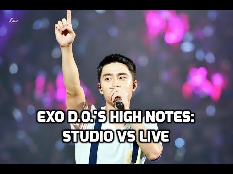 EXO D.O. Kyungsoo - High Notes: Studio vs Live | 엑소 - 디오 고음비교: 스튜디오 vs 라이브