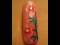 Nail art tutorial Poppy flower decoration