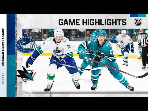 Canucks @ Sharks 11/27 | NHL Highlights 2022