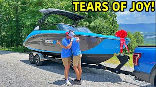 Surprising My Brother With His Dream Boat For His Birthday!!!