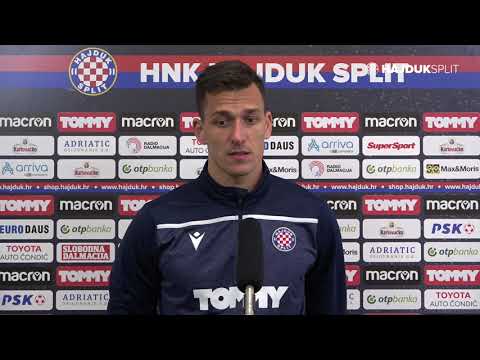 Lovre Kalinić nakon utakmice Hajduk - Osijek