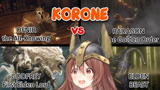 Korone's Reactions to the Final Bosses of Elden Ring Were Definitely W