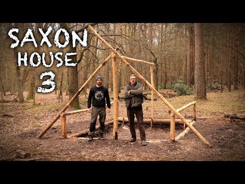 Building a Saxon House with Hand Tools: Timber Frame | Bushcraft Project (PART 3)