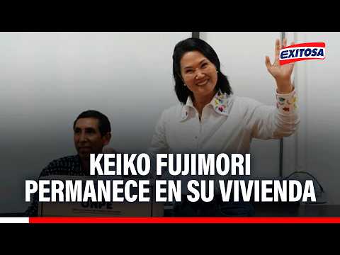 🔴🔵 Keiko Fujimori continúa en el interior de su vivienda en tanto que conteo de la ONPE avanza