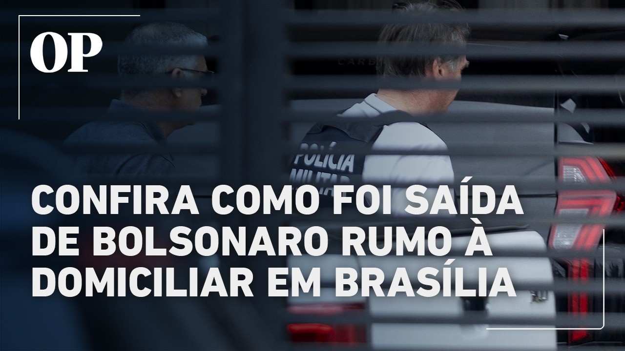 Veja momento que Bolsonaro deixa hospital e segue para domiciliar em Brasília