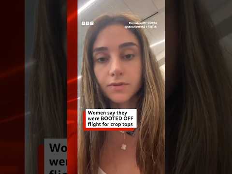 Women say there were kicked off flight for wearing crop tops. #SpiritAirlines #US #BBCNews