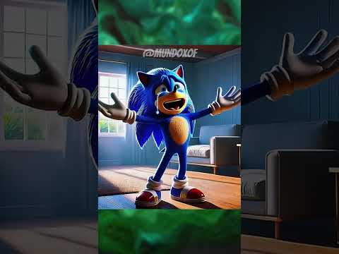 O DIA QUE SONIC CONHECEU O MESSI #desenhoanimado #sonic #ia