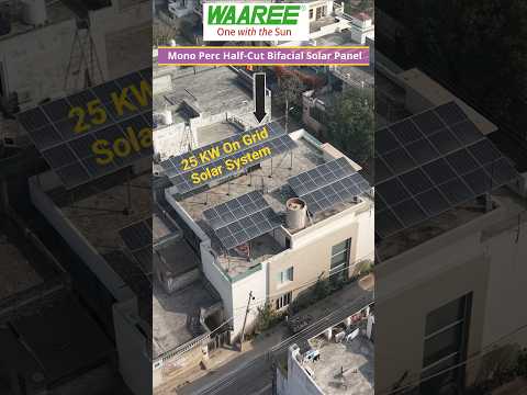 Waaree 25 KW On Grid Solar System at Home #25kw_ongrid #Hybridinverter #ongridinverter #waareesolar
