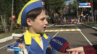 В одном из детских садов Омска открылся автогородок для юных водителей