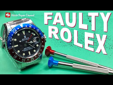 ITS FAULTY! Rolex GMT Master cal.1575 Fast Change Calendar Fix - Watch Repair Tutorial