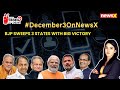 #December3OnNewsX |  BJP Sweeps 3 States With Big Victory | Cong Winning Over BRS In Tgana