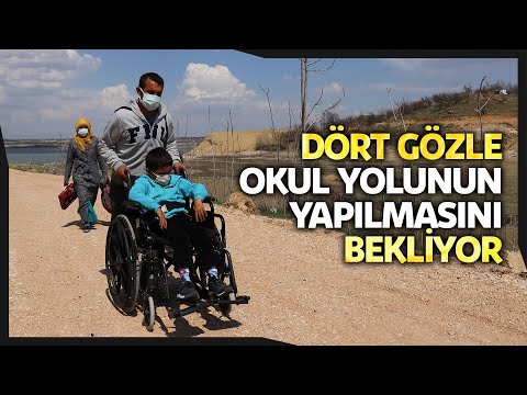 Bedensel Engelli Batuhan, Okul Yolunun Yapılmasını Dört Gözle Bekliyor