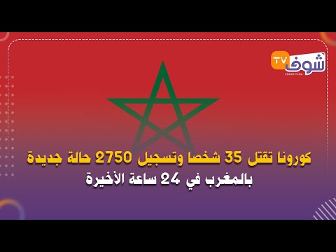 على المباشر:كورونا تقتل 35 شخصا وتسجيل 2750 حالة جديدة بالمغرب في 24 ساعة الأخيرة