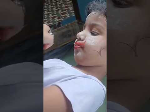 Ready To Go Out 😉 #makeup #lipstick #cutebaby #powder #foundation #artist