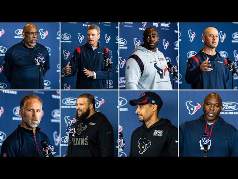 Houston Texans Assistant Coaches Press Conferences video clip
