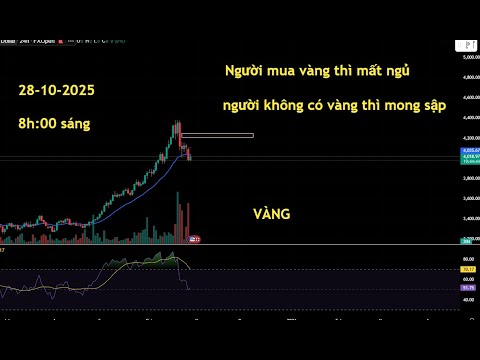 Phân tích xu hướng giá VÀNG , 28-10-2025 vàng hồi tăng nhẹ .