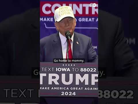 Climate activists disrupt Trump rally in Iowa | DW News