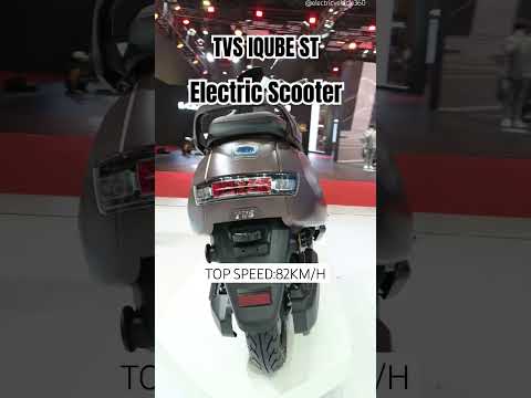 TVS IQUBE ST Electric Scooter Showcase at Bharat Mobility Global Expo 24 #auto #escooter #ev #shorts