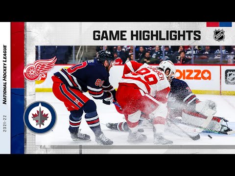 Red Wings @ Jets 4/6 | NHL Highlights 2022