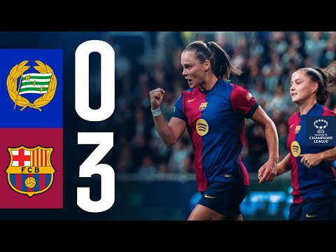 HAMMARBY 0 vs 3 FC BARCELONA | UEFA WOMEN'S CHAMPIONS LEAGUE I HIGHLIGHTS 🔵🔴